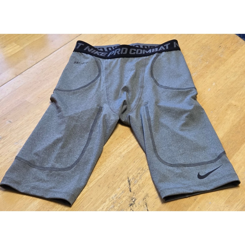 Nike Pro Combat Mens Football Core Compression Shorts Gray Size Small NWT 267371